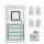 STR AFS 1000 AP Audio Gegensprechanlage Set Vierfamilienhaus Aufputz