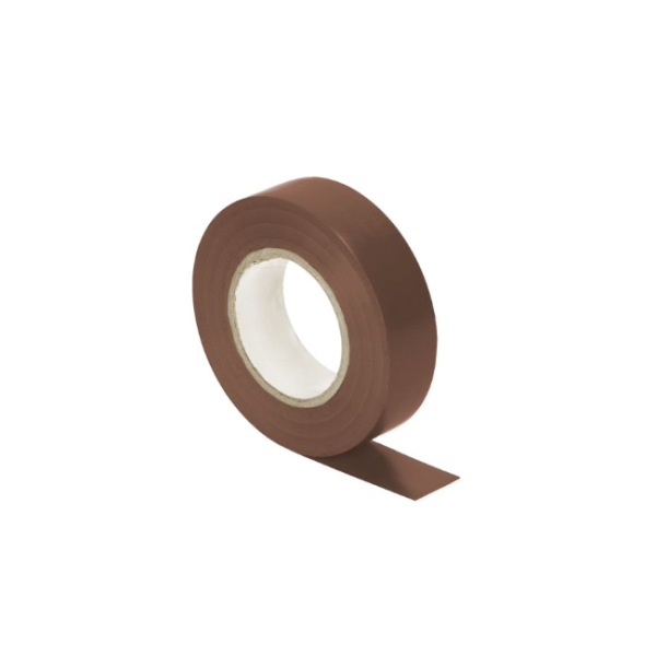 Isolierband,  braun 19 mm x 20 m