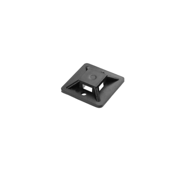Klebesockel Kabelbinder schwarz 30 x 30mm 50 Stück