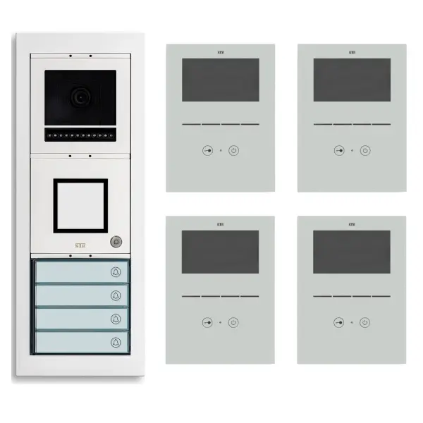 STR Set VSF 40 AP Video-Komplettset für das Vierfamilienhaus